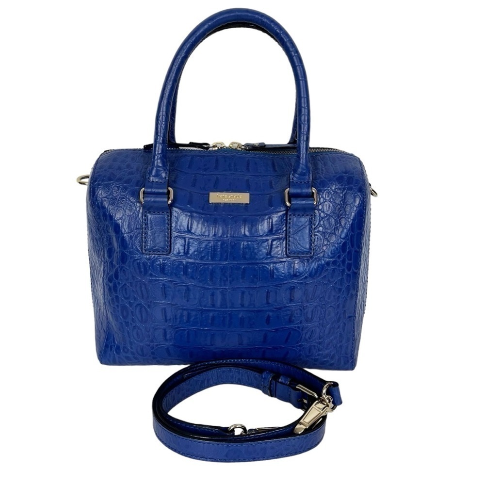 EUC Kate Spade | New York Rialto Place Alessa Croc Leather Satchel Crossbody